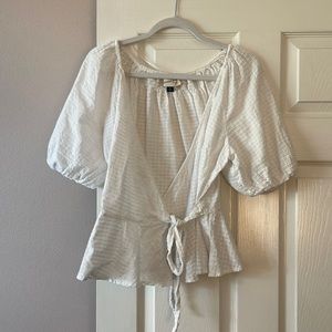 Universal Thread wrap peplum blouse